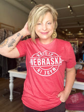 Load image into Gallery viewer, Made In NE Heather Red Graphic Tee