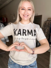 Load image into Gallery viewer, Karma Beige Graphic Tee