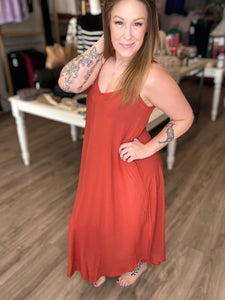 Rust Cami Dress