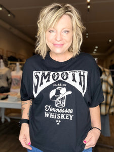 Smooth Whiskey Crop Graphic Tee