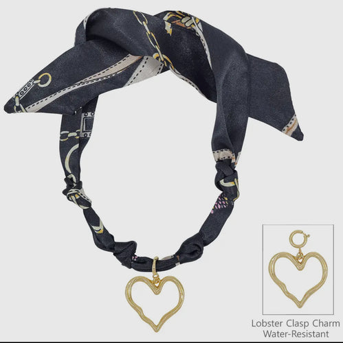 Black Knotted Scarf Necklace