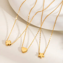 Load image into Gallery viewer, Gold Star Mini Charm Necklace