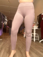 Load image into Gallery viewer, Dusty Mauve High Rise Pocket Leggings