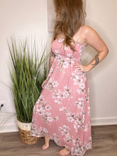 Load image into Gallery viewer, Mauve Floral Sleeveless Dress