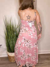 Load image into Gallery viewer, Mauve Floral Sleeveless Dress