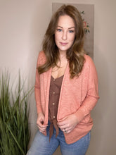 Load image into Gallery viewer, Apricot Dolman Sleeve Cardigan