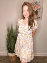 Load image into Gallery viewer, Ivory Floral Print Dress