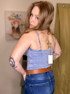 Denim Bustier BodySuit