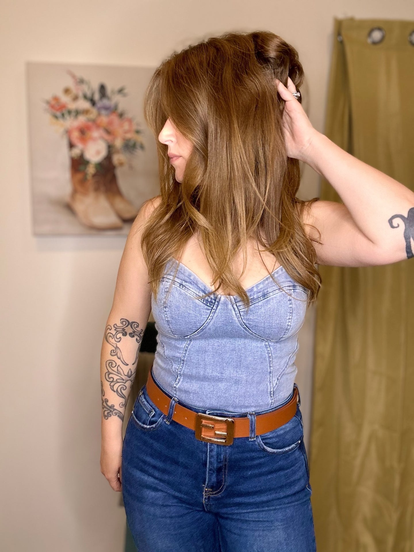 Denim Bustier BodySuit