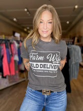 Load image into Gallery viewer, Charcoal Field Delivery Graphic Tee