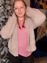 Load image into Gallery viewer, Oatmeal Open Front Cardigan