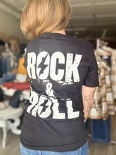 Load image into Gallery viewer, Rock &amp; Roll Black Graphic Tee