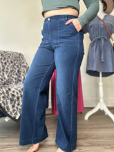 Load image into Gallery viewer, Denim Twill Wide Leg Pants