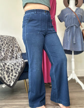 Load image into Gallery viewer, Denim Twill Wide Leg Pants