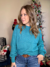 Load image into Gallery viewer, Teal Raglan Sweater