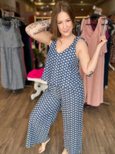 Load image into Gallery viewer, Denim Set Illusion Embroidered JumpSuit