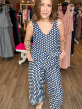 Load image into Gallery viewer, Denim Set Illusion Embroidered JumpSuit