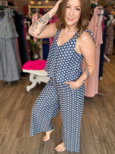 Load image into Gallery viewer, Denim Set Illusion Embroidered JumpSuit