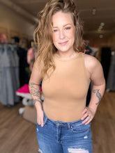 Load image into Gallery viewer, Camel Boat Neck BodySuit