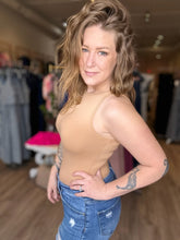 Load image into Gallery viewer, Camel Boat Neck BodySuit
