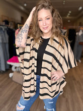 Load image into Gallery viewer, Beige Stripe Kimono