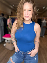 Load image into Gallery viewer, Blue Boat Neck BodySuit
