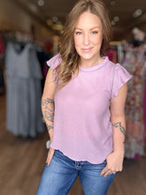 Load image into Gallery viewer, Lavender Tulip Sleeve Blouse