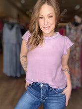 Load image into Gallery viewer, Lavender Tulip Sleeve Blouse
