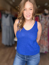 Load image into Gallery viewer, Royal Blue Knit Tank Top