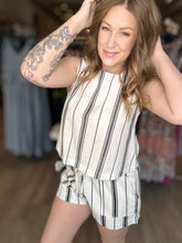 Load image into Gallery viewer, Black Stripe Elastic Shorts