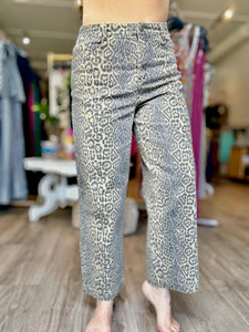 Printed Pattern Twill Pants