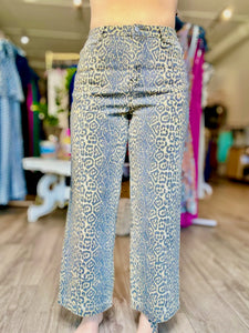 Printed Pattern Twill Pants