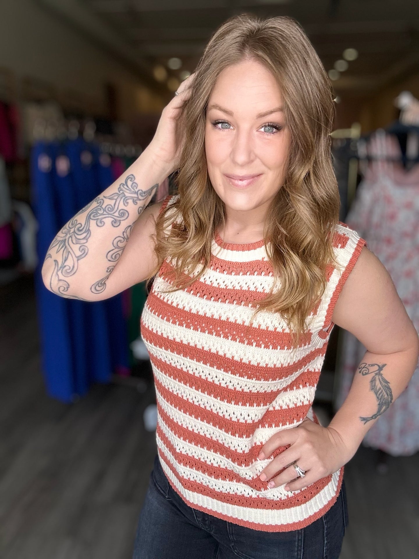 Poppy Chunky Knit Tank Top