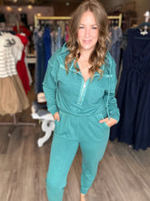 Load image into Gallery viewer, Teal Washed Cotton JumpSuit