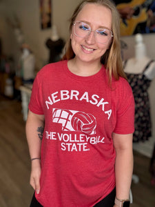 Volleyball State Graphic Tee