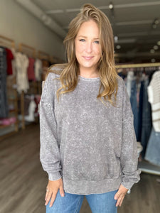 Charcoal Washed Sweatshirt