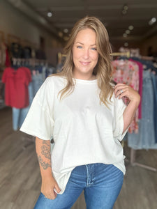 White Washed Oversized Tee