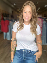 Load image into Gallery viewer, White Short Sleeve Crewneck Tee