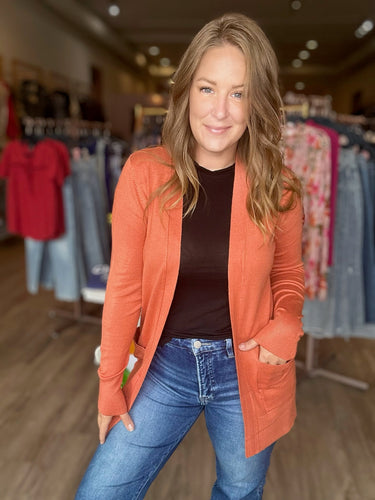 Poppy Open Front Cardigan