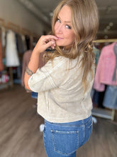 Load image into Gallery viewer, Beige Washed Ribbed Tee