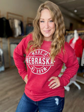Load image into Gallery viewer, Made in Nebraska Red Crewneck