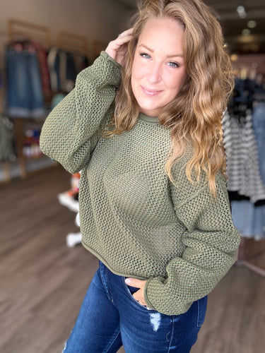 Olive Knitted Sweater