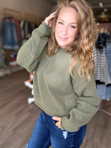Olive Knitted Sweater