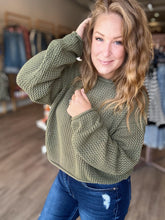 Load image into Gallery viewer, Olive Knitted Sweater