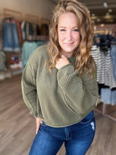 Load image into Gallery viewer, Olive Knitted Sweater