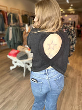 Load image into Gallery viewer, Black Open Back Long Sleeve Top