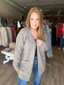 Grey Sweater Cardigan