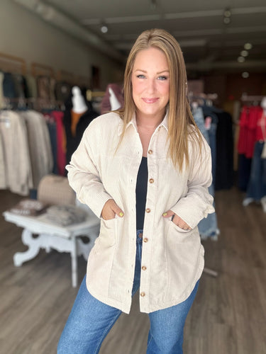 Cream Classic Corduroy Jacket