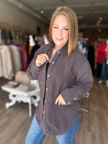 Grey Classic Corduroy Jacket