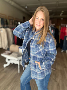 Blue Flannel Shacket